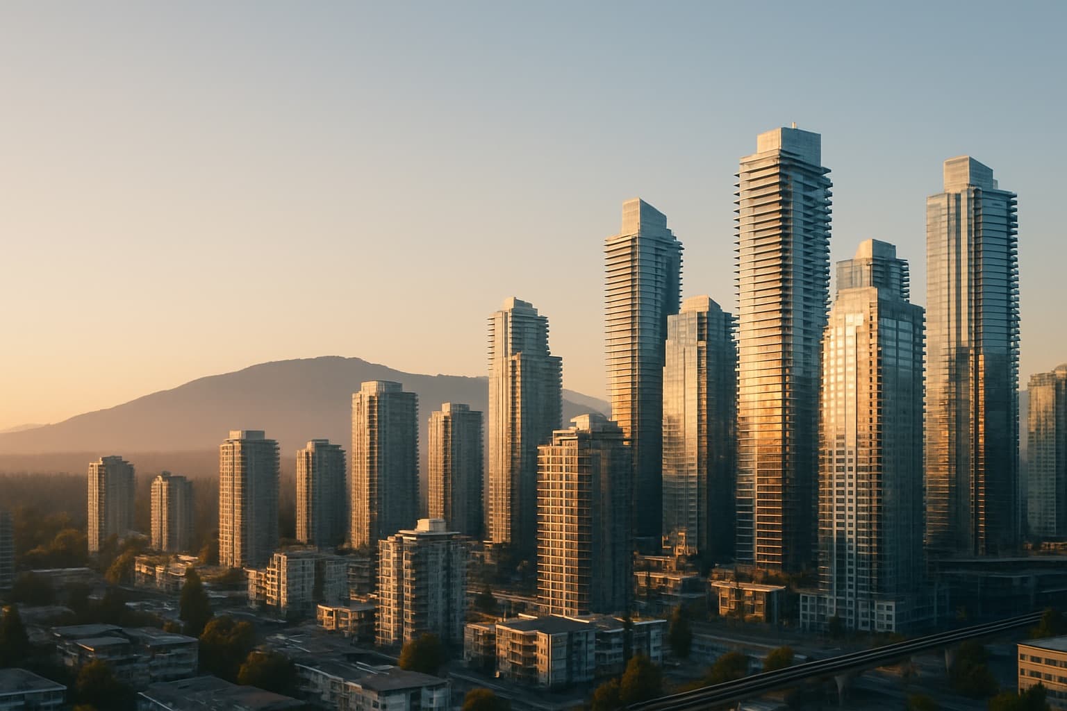 Metrotown high-rise skyline, Burnaby