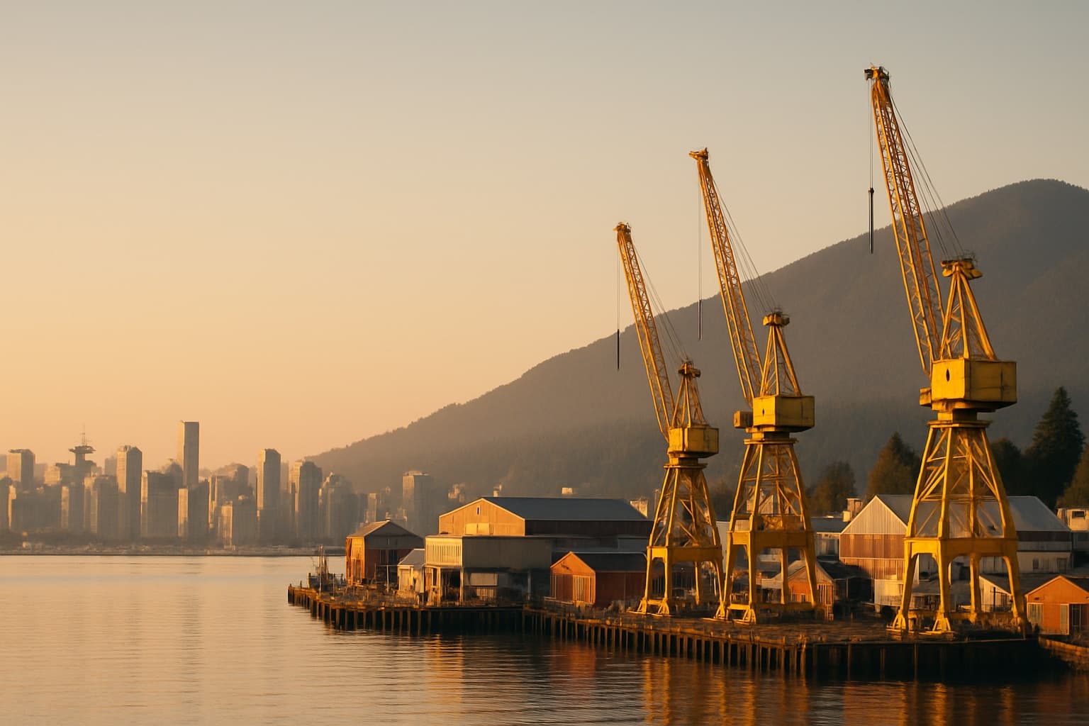 Lonsdale Shipyards waterfront, North Vancouver