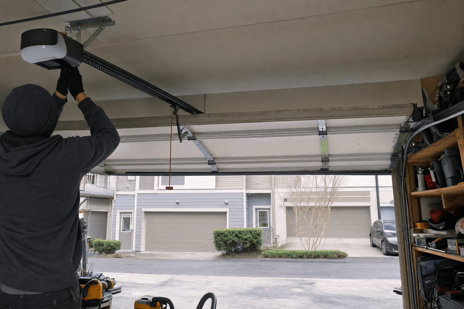 Langley townhouse strata rules before you replace a garage door or opener