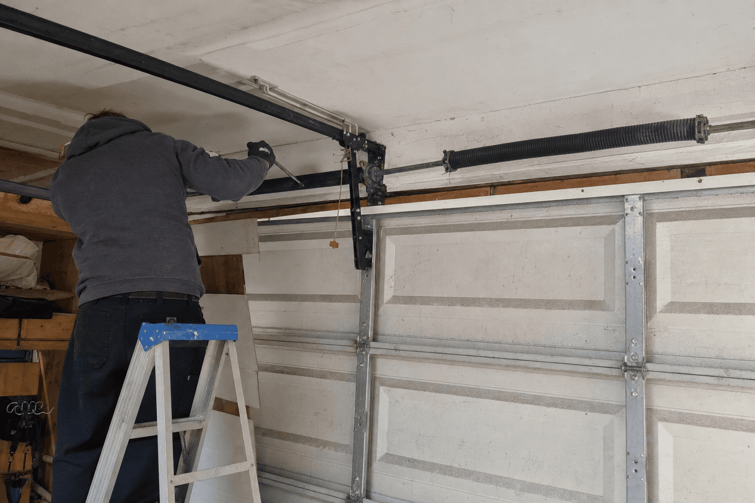Weak garage door springs in North Vancouver: early signs before winter