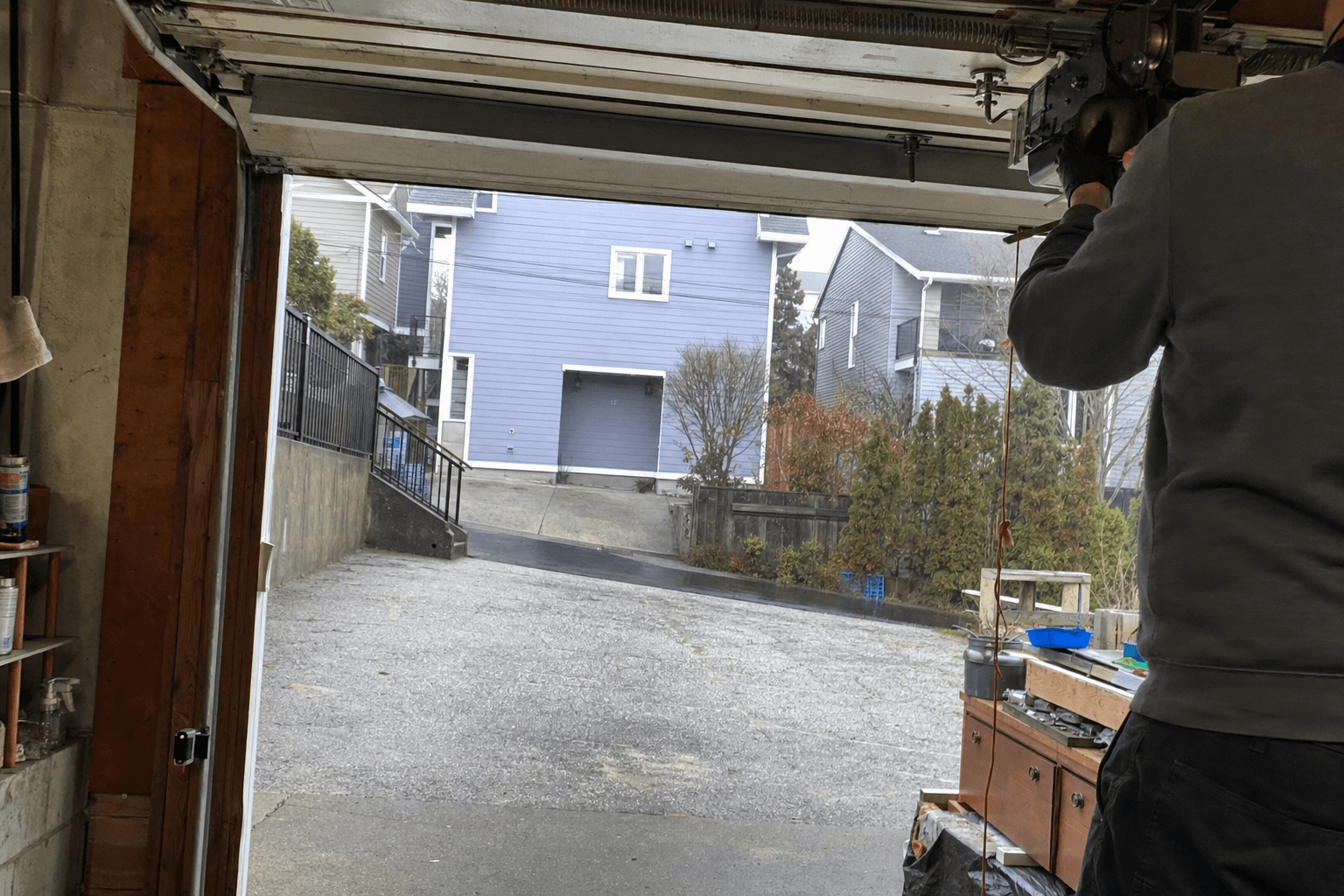 Why Does My Garage Door Go Down Then Back Up in New Westminster?